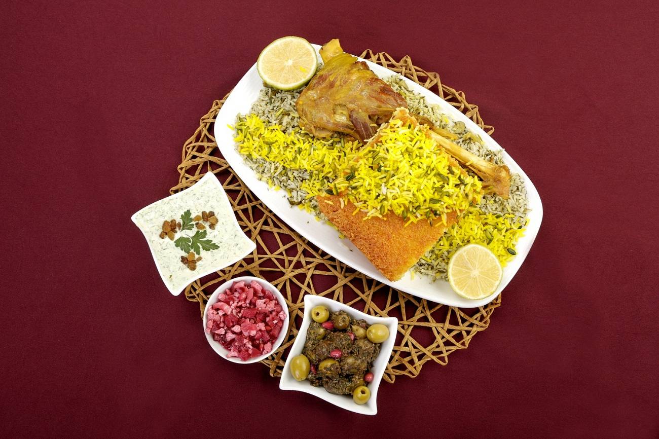 ته چین ویژه با ماهیچه گوسفندی